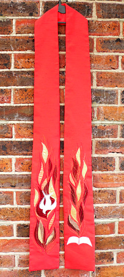 embroidered stole