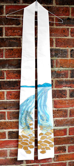 embroidered stole