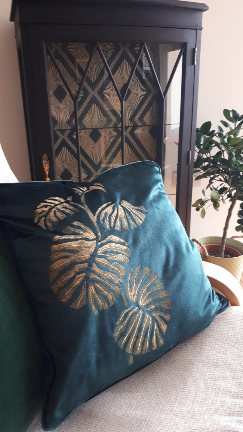 embroidered cushion